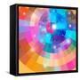 Bright Multicolored a Gradient with Luminaries-Tatiana Korchemkina-Framed Stretched Canvas