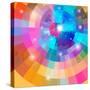 Bright Multicolored a Gradient with Luminaries-Tatiana Korchemkina-Stretched Canvas