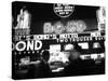 Bright Neon Lights of Bond's Clothing Store-Lisa Larsen-Stretched Canvas