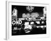 Bright Neon Lights of Bond's Clothing Store-Lisa Larsen-Framed Photographic Print