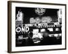 Bright Neon Lights of Bond's Clothing Store-Lisa Larsen-Framed Photographic Print