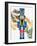 Bright Nutcracker 1-Ann Bailey-Framed Art Print