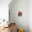 Bright orange flowers on display on kitchen table-Stacy Bass-Photo displayed on a wall