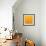 Bright Orange Scattered Triangles Background-Enka Parmur-Framed Art Print displayed on a wall