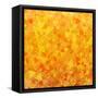 Bright Orange Scattered Triangles Background-Enka Parmur-Framed Stretched Canvas