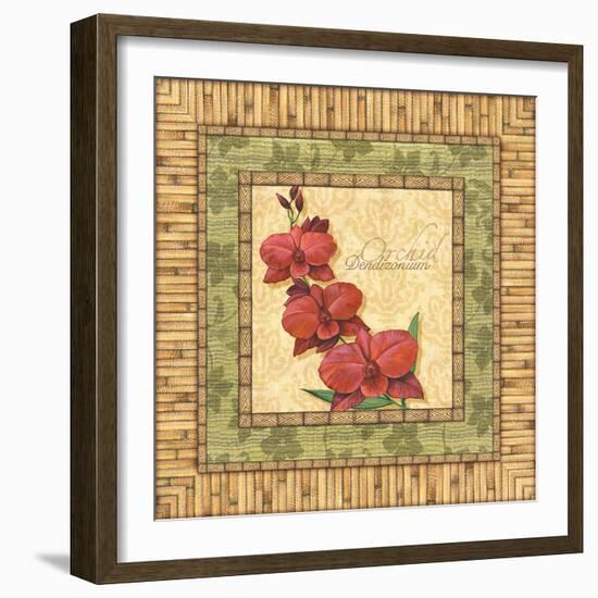 Bright Orchids III-Charlene Audrey-Framed Art Print