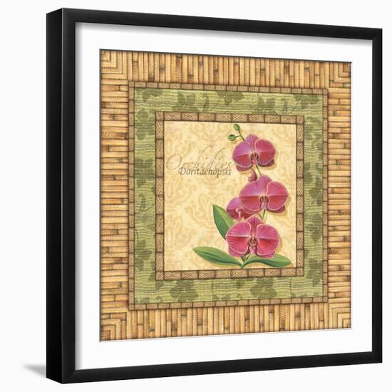 Bright Orchids IV-Charlene Audrey-Framed Art Print