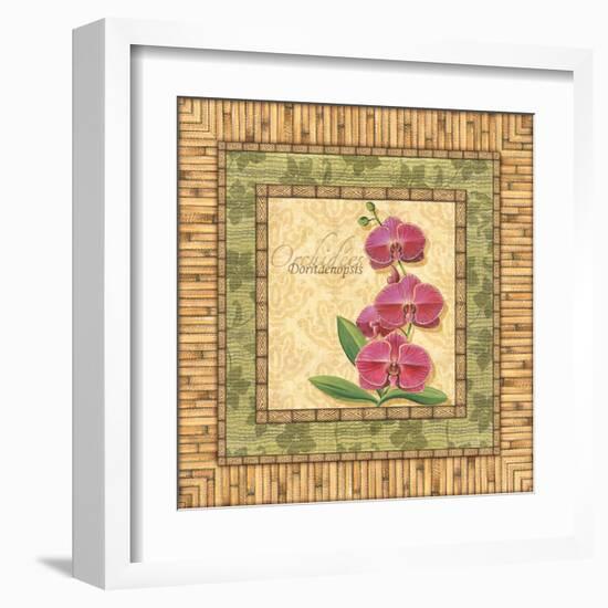 Bright Orchids IV-Charlene Audrey-Framed Art Print