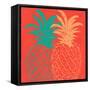 Bright Pineapple Summer-Kimberly Allen-Framed Stretched Canvas