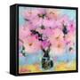 Bright Pink Peony-Pamela Gatens-Framed Stretched Canvas