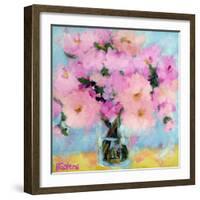 Bright Pink Peony-Pamela Gatens-Framed Art Print