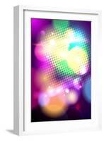 Bright Pop-Art Bokeh Background-Selenka-Framed Art Print