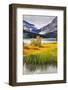 Bright Precisely Outlined Northern Mountains and Brilliant Lakes in Canada-kavram-Framed Photographic Print