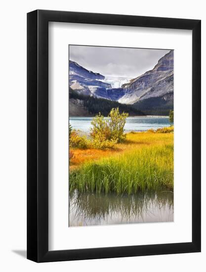 Bright Precisely Outlined Northern Mountains and Brilliant Lakes in Canada-kavram-Framed Photographic Print