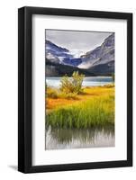 Bright Precisely Outlined Northern Mountains and Brilliant Lakes in Canada-kavram-Framed Photographic Print