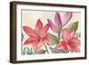 Bright Red Flora-Jacob Q-Framed Art Print