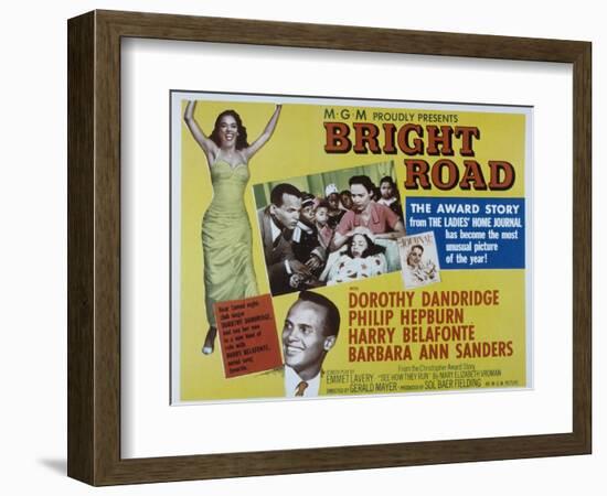 Bright Road, Dorothy Dandridge, Harry Belafonte, 1953-null-Framed Art Print