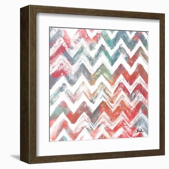 Bright Rustic Chevron-Patricia Pinto-Framed Art Print