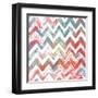 Bright Rustic Chevron-Patricia Pinto-Framed Art Print