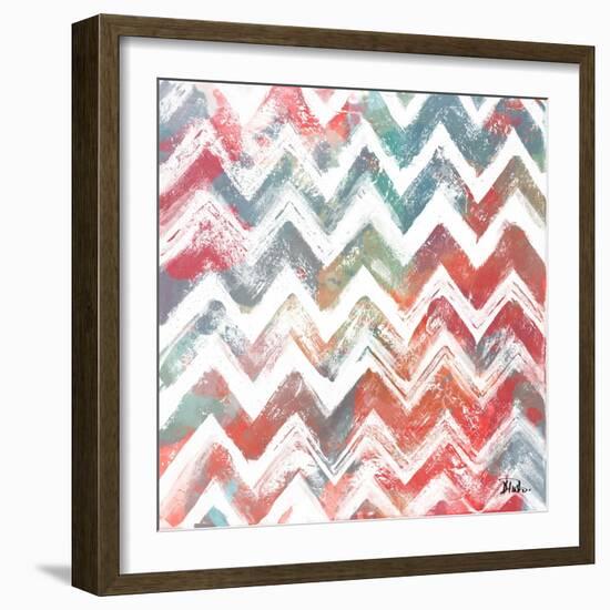 Bright Rustic Chevron-Patricia Pinto-Framed Art Print