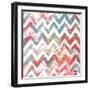 Bright Rustic Chevron-Patricia Pinto-Framed Art Print