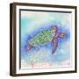 Bright Sea turtle-Kimberly Glover-Framed Giclee Print