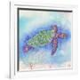 Bright Sea turtle-Kimberly Glover-Framed Giclee Print