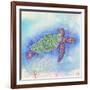 Bright Sea turtle-Kimberly Glover-Framed Giclee Print