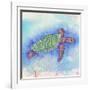 Bright Sea turtle-Kimberly Glover-Framed Giclee Print