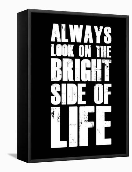 Bright Side of Life  Black-NaxArt-Framed Stretched Canvas