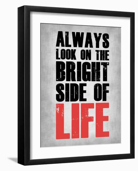 Bright Side of Life  Grey-NaxArt-Framed Art Print