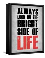 Bright Side of Life  Grey-NaxArt-Framed Stretched Canvas