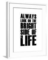 Bright Side of Life  White-NaxArt-Framed Art Print