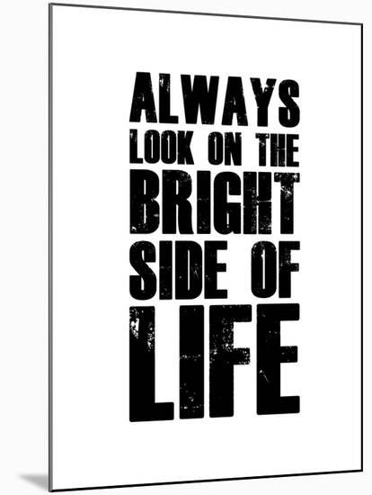 Bright Side of Life  White-NaxArt-Mounted Art Print