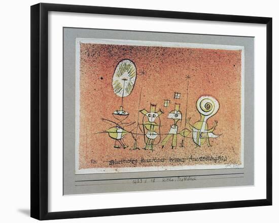 Bright Side Postcard-Paul Klee-Framed Giclee Print