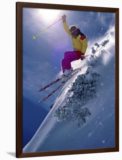 Bright Ski Scene-null-Framed Photographic Print