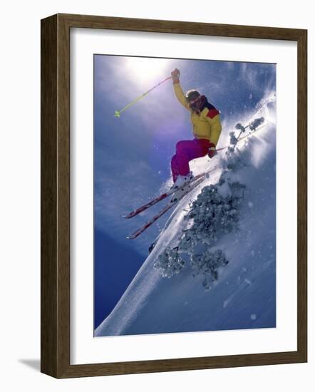 Bright Ski Scene-null-Framed Photographic Print