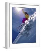 Bright Ski Scene-null-Framed Photographic Print