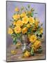 Bright Smile - Roses in a Silver Vase-Albert Williams-Mounted Giclee Print