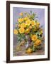 Bright Smile - Roses in a Silver Vase-Albert Williams-Framed Giclee Print