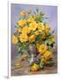 Bright Smile - Roses in a Silver Vase-Albert Williams-Framed Giclee Print