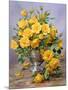 Bright Smile - Roses in a Silver Vase-Albert Williams-Mounted Giclee Print