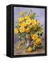 Bright Smile - Roses in a Silver Vase-Albert Williams-Framed Stretched Canvas