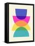 Bright Stack III-Victoria Barnes-Framed Stretched Canvas