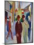 Bright street with people. 1914-August Macke-Mounted Giclee Print