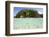 Bright Sunlight Dances across a Shallow Sand Seafloor in Palau's Lagoon-Stocktrek Images-Framed Photographic Print