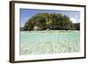Bright Sunlight Dances across a Shallow Sand Seafloor in Palau's Lagoon-Stocktrek Images-Framed Photographic Print