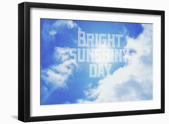 Bright Sunshiney Day-Vintage Skies-Framed Giclee Print