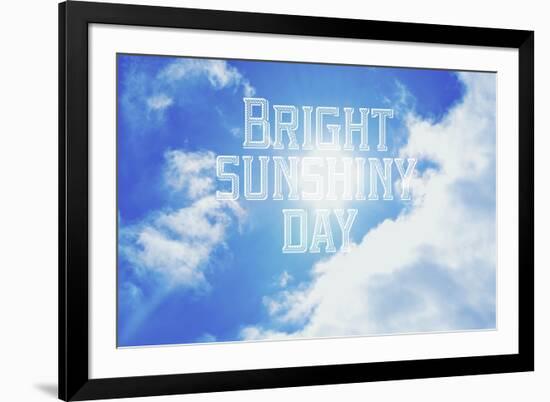 Bright Sunshiney Day-Vintage Skies-Framed Giclee Print