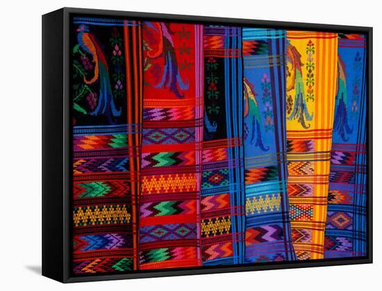 Bright Textile, Ixcel Textile Co-op, San Antonio Aguas Calientes, Guatemala-Cindy Miller Hopkins-Framed Stretched Canvas